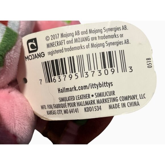 Hallmark Itty Bittys Minecraft Zombie Pigman Plush Toy - Picture 3 of 12
